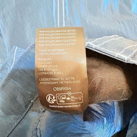 Silence + Noise Blue Reflective Jogger Pants Size 0 - Picture 12 of 13